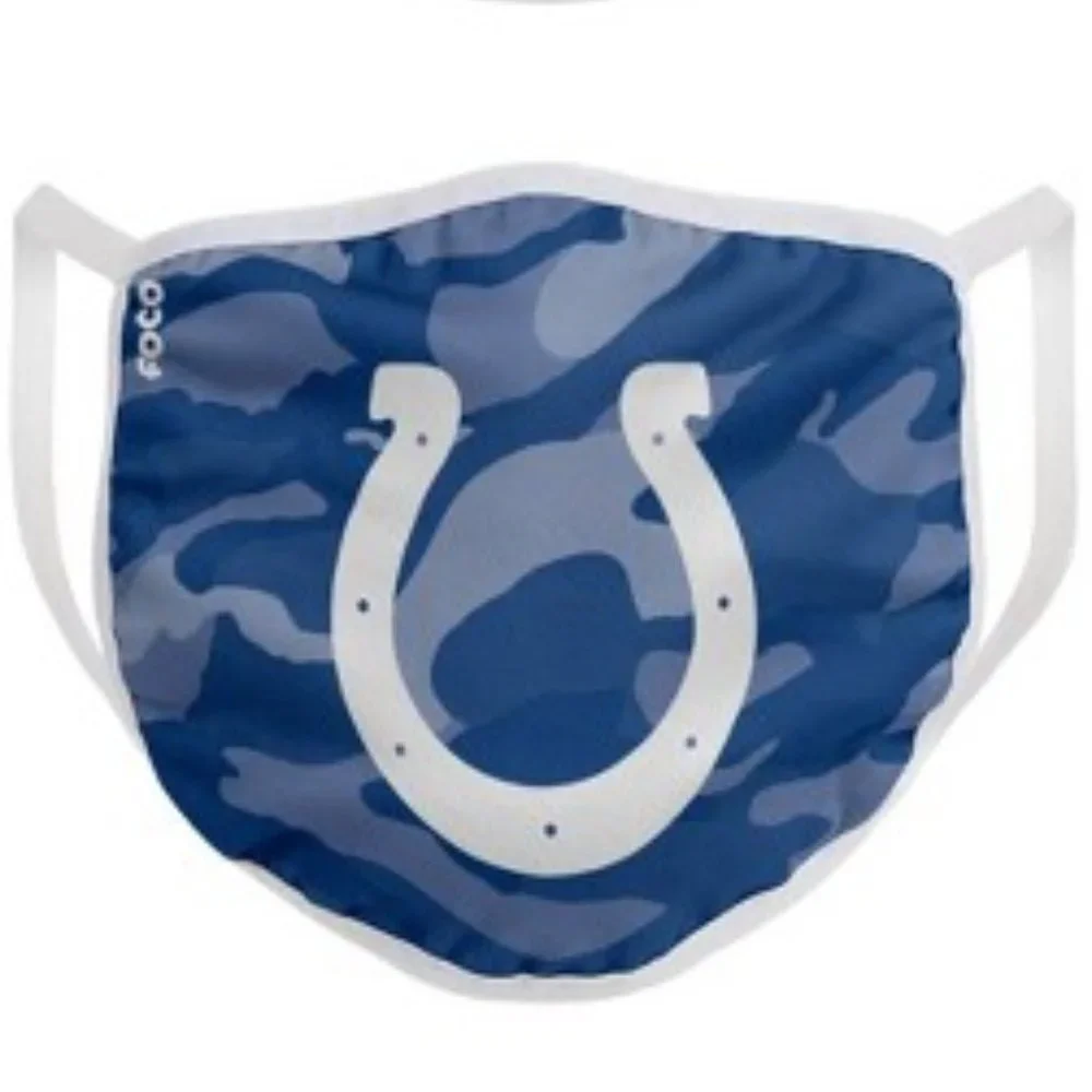 New 2 Pack Of NFL Indianapolis Colts Face Covering